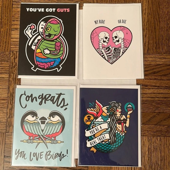 NWT Johnny Cupcakes Greeting Cards Set - Picture 1 of 8